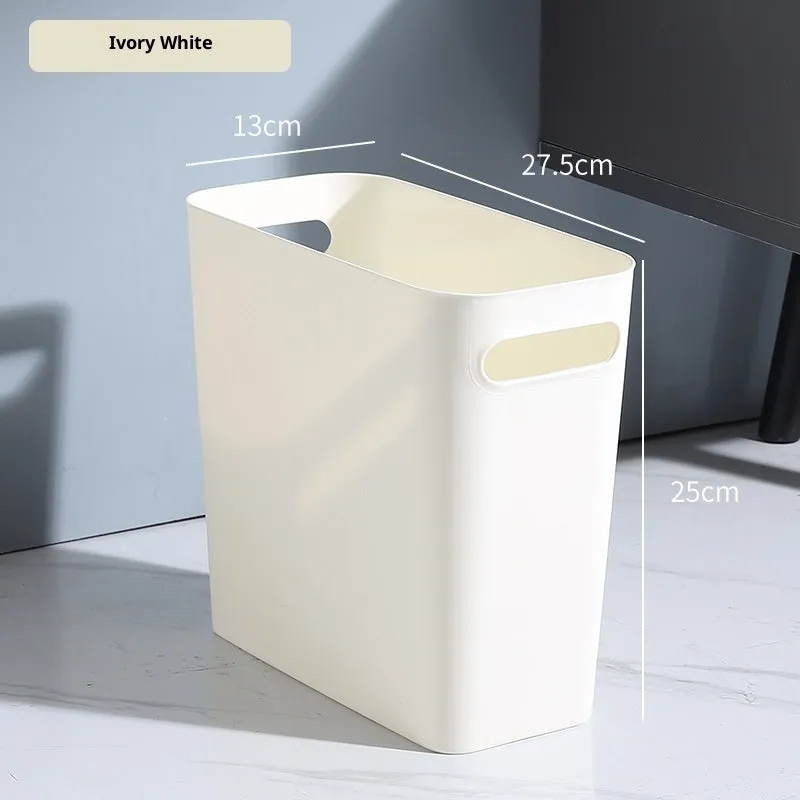 Extra thick PP toilet gap paper basket in six colours for home bathroom storage