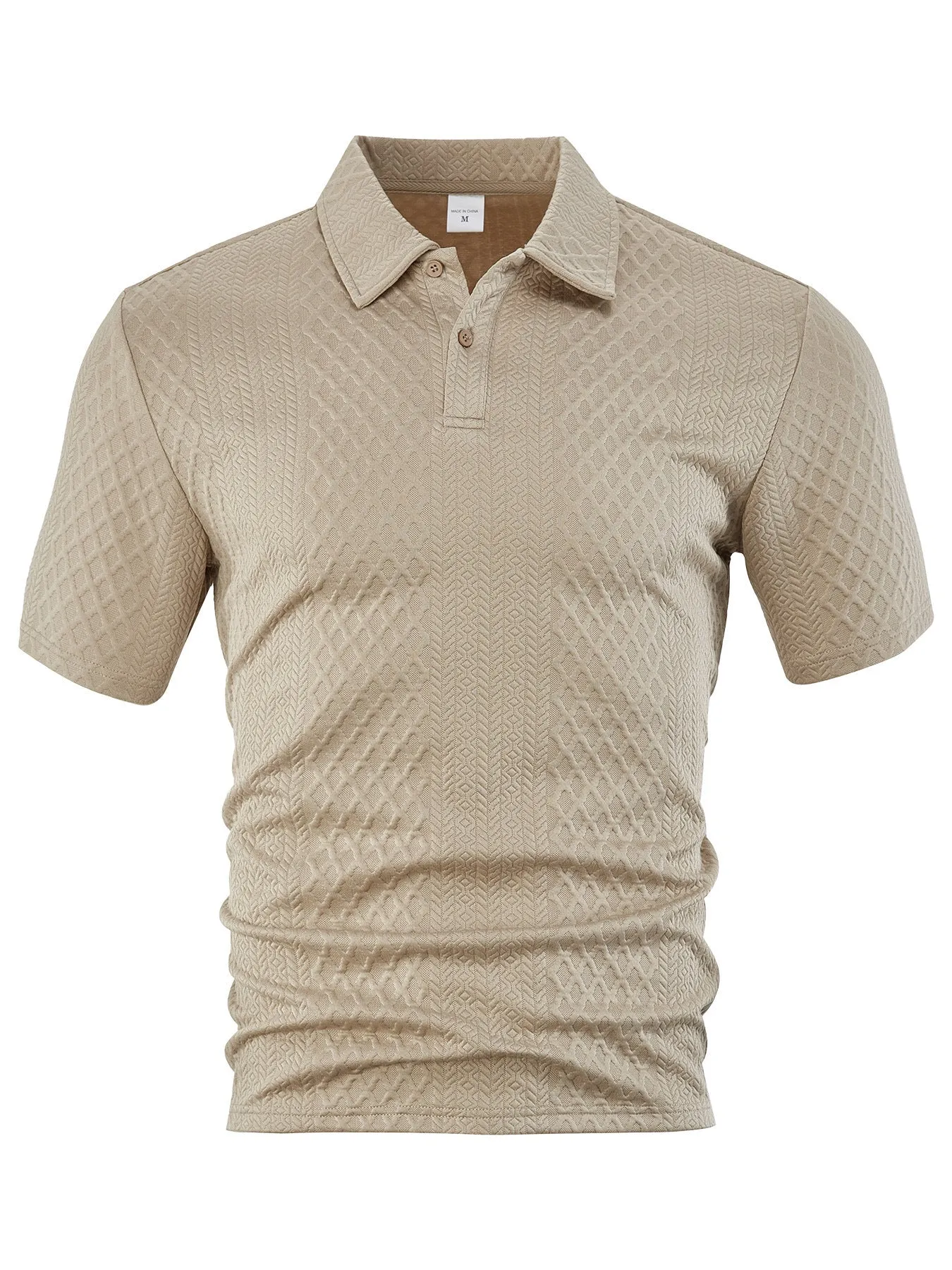 Loose fit solid colour lapel short sleeve polyester blouse for women, shown in white