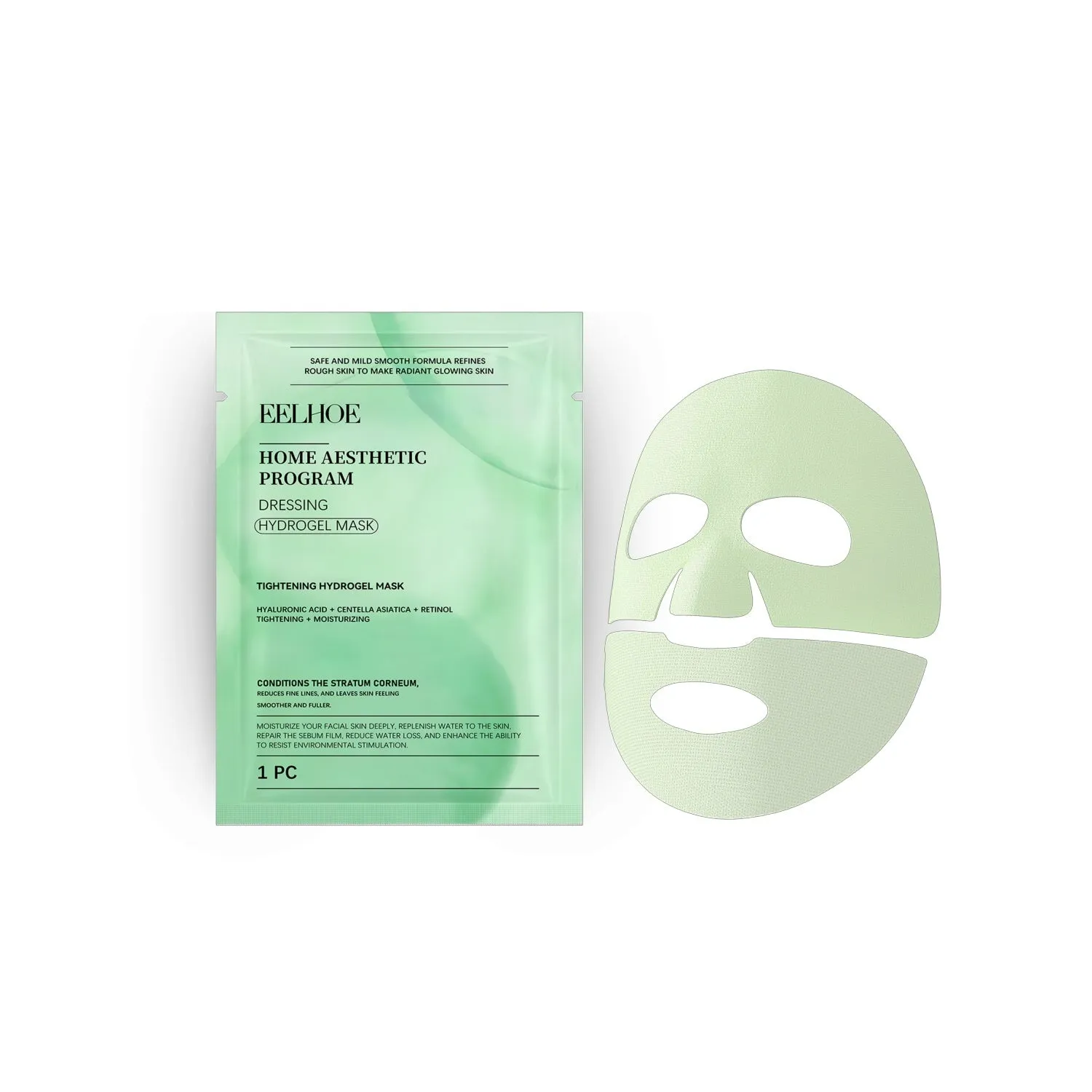 Retinol hydrating facial mask single piece or pack of four.