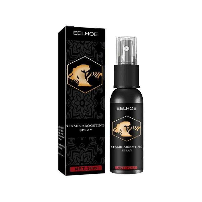 30ml spray bottle of men's body moisturising and strong massage treatment oil.