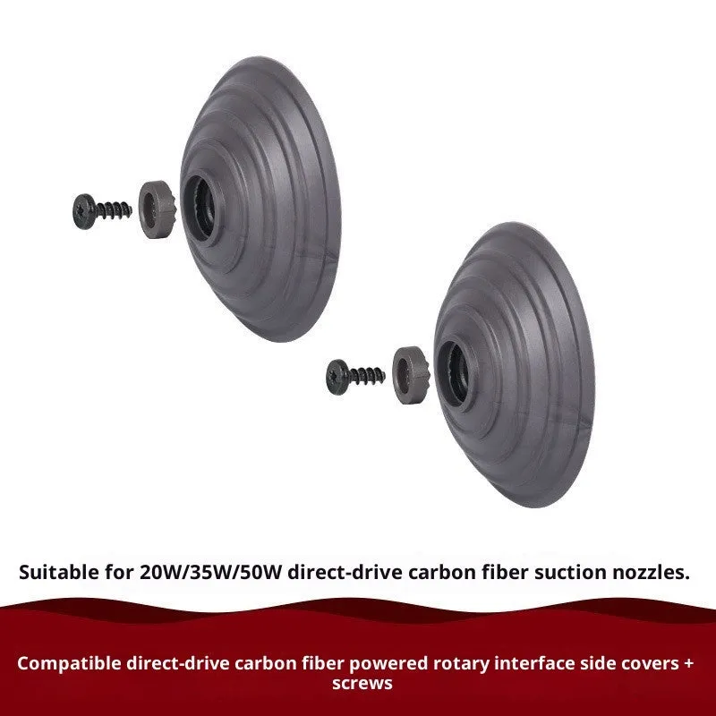 Pair of plastic side cover adapters for Dyson V10 V11 vacuum floor brush head power connection