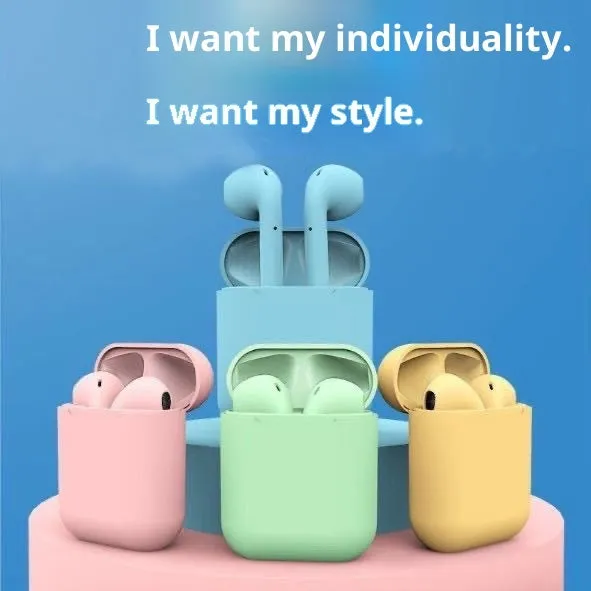 I12 second generation Bluetooth headset in-ear silicone wireless earphones, Supreme Edition, available in four colours