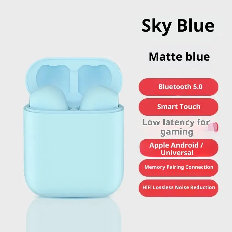 I12 second generation Bluetooth headset in-ear silicone wireless earphones, Supreme Edition, available in four colours