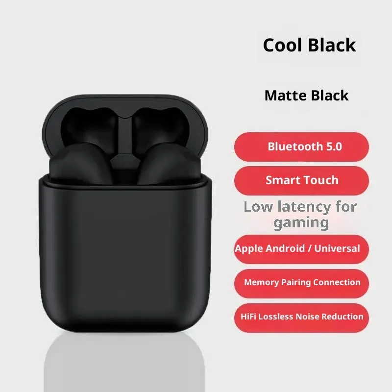 I12 second generation Bluetooth headset in-ear silicone wireless earphones, Supreme Edition, available in four colours