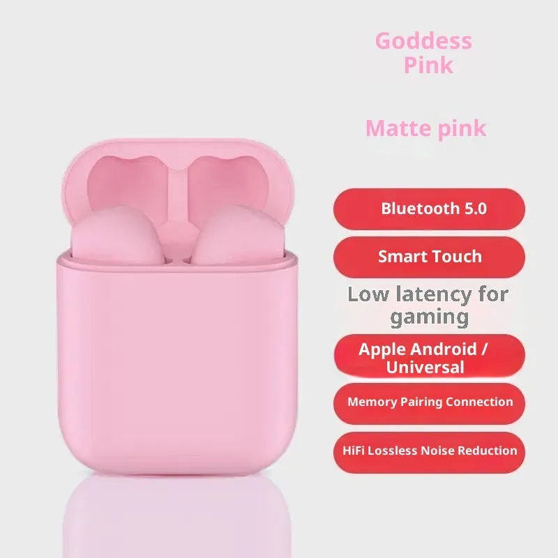 I12 second generation Bluetooth headset in-ear silicone wireless earphones, Supreme Edition, available in four colours