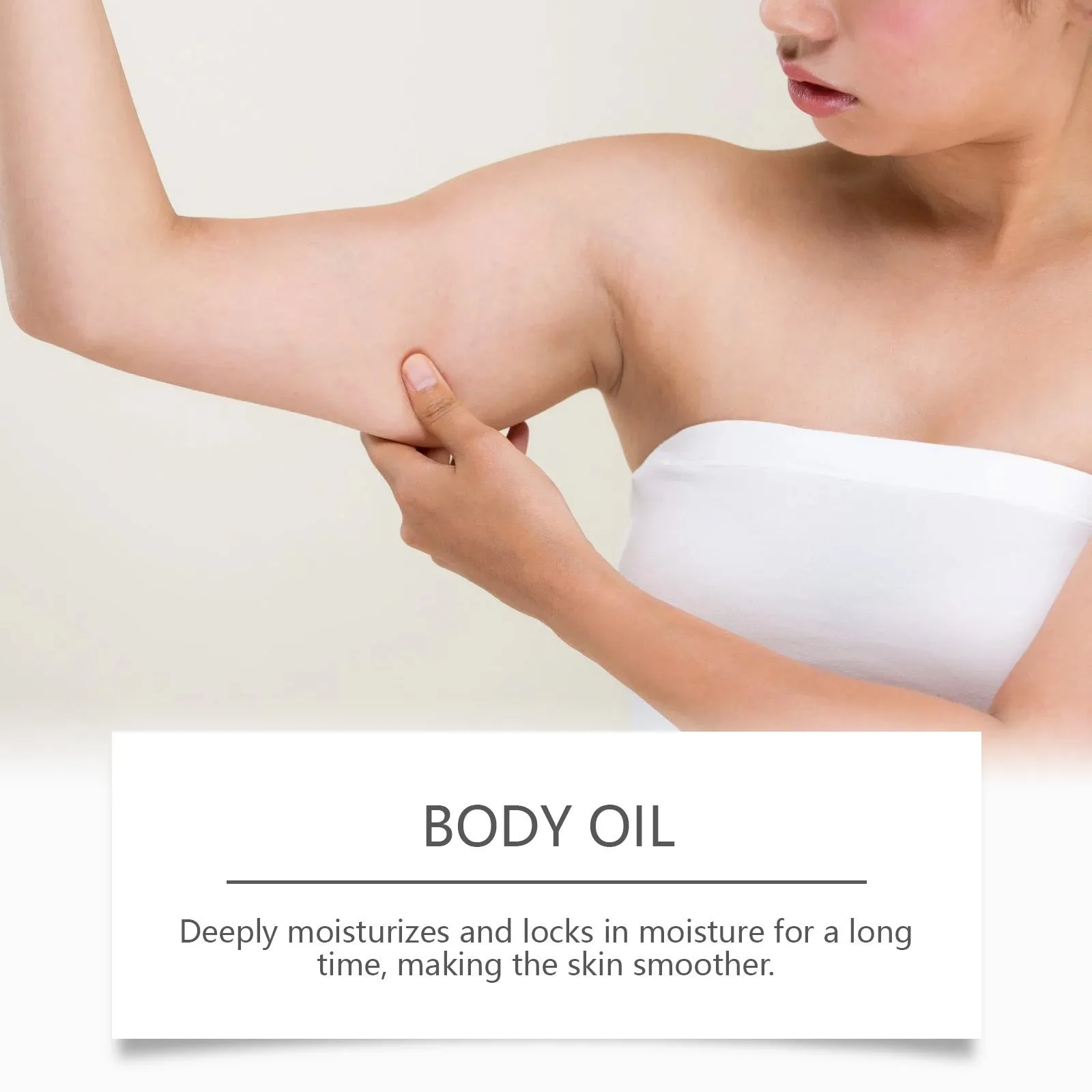100ml bottle of Body Tightening Massage Oil with glycerol and rose oil.