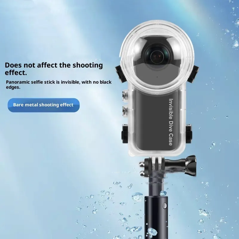 X3 fully invisible dive case waterproof sealed PC stainless steel acrylic 17cm