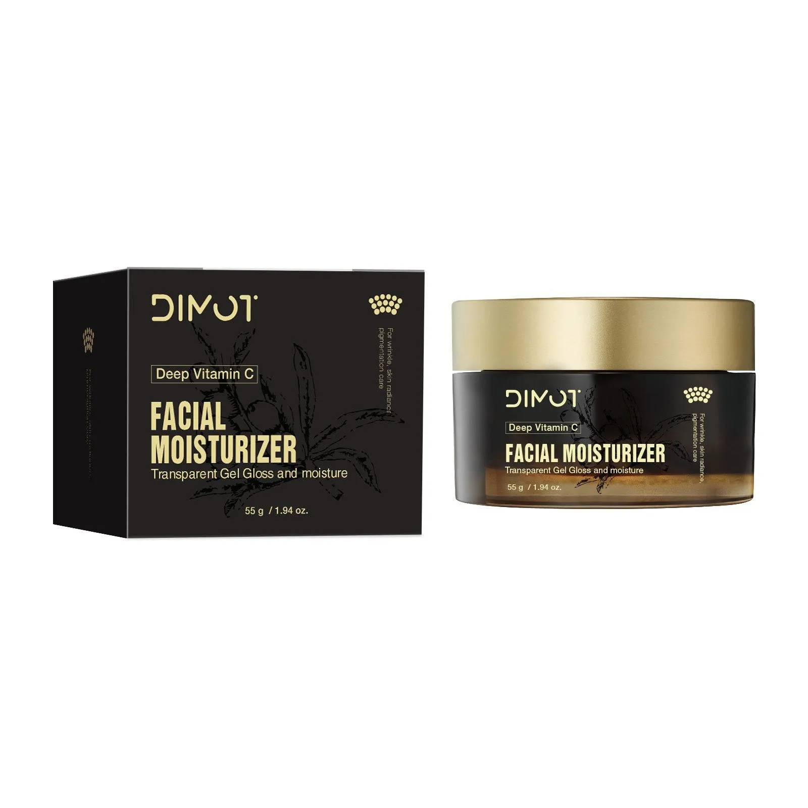 Deep Dimension C Moisturising Facial Cream 50ml bottle with cream texture visible