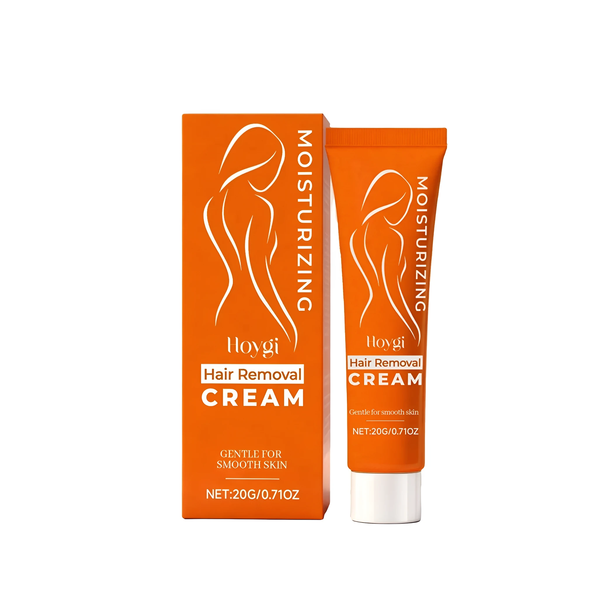 20g hair removal cream tube with shea butter and panthenol for gentle depilatory use