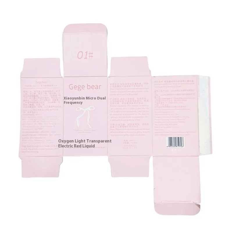 Gege Bear Oxygen Light And Transparent Liquid Blush in natural makeup packaging with seven colour options