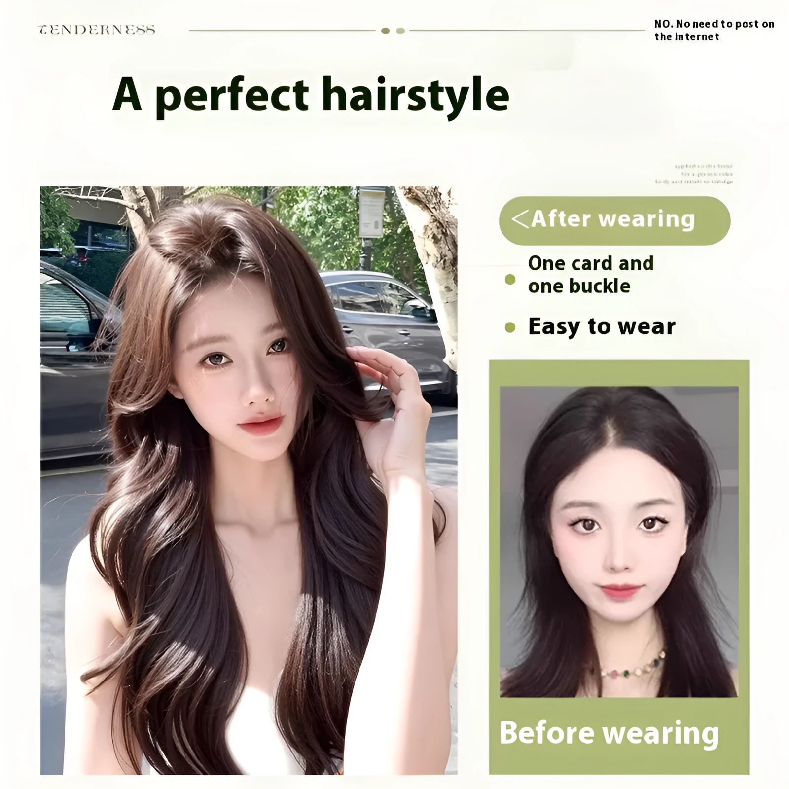 Hairfree Mesh Wig Female Traceless Ventilation Wig High Temperature Fiber Non-Hot Dye Half-Handmade Weaving Medium Curly or Straight Hair 60cm Length Natural Color or Caramel Mocha for Any Skin Colour