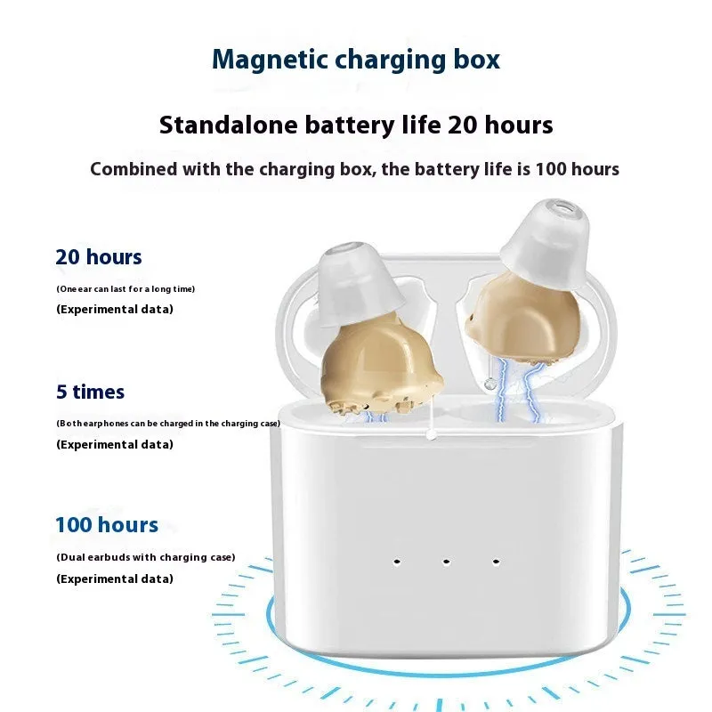 Skin-coloured in-the-ear rechargeable hearing aid with intelligent noise reduction