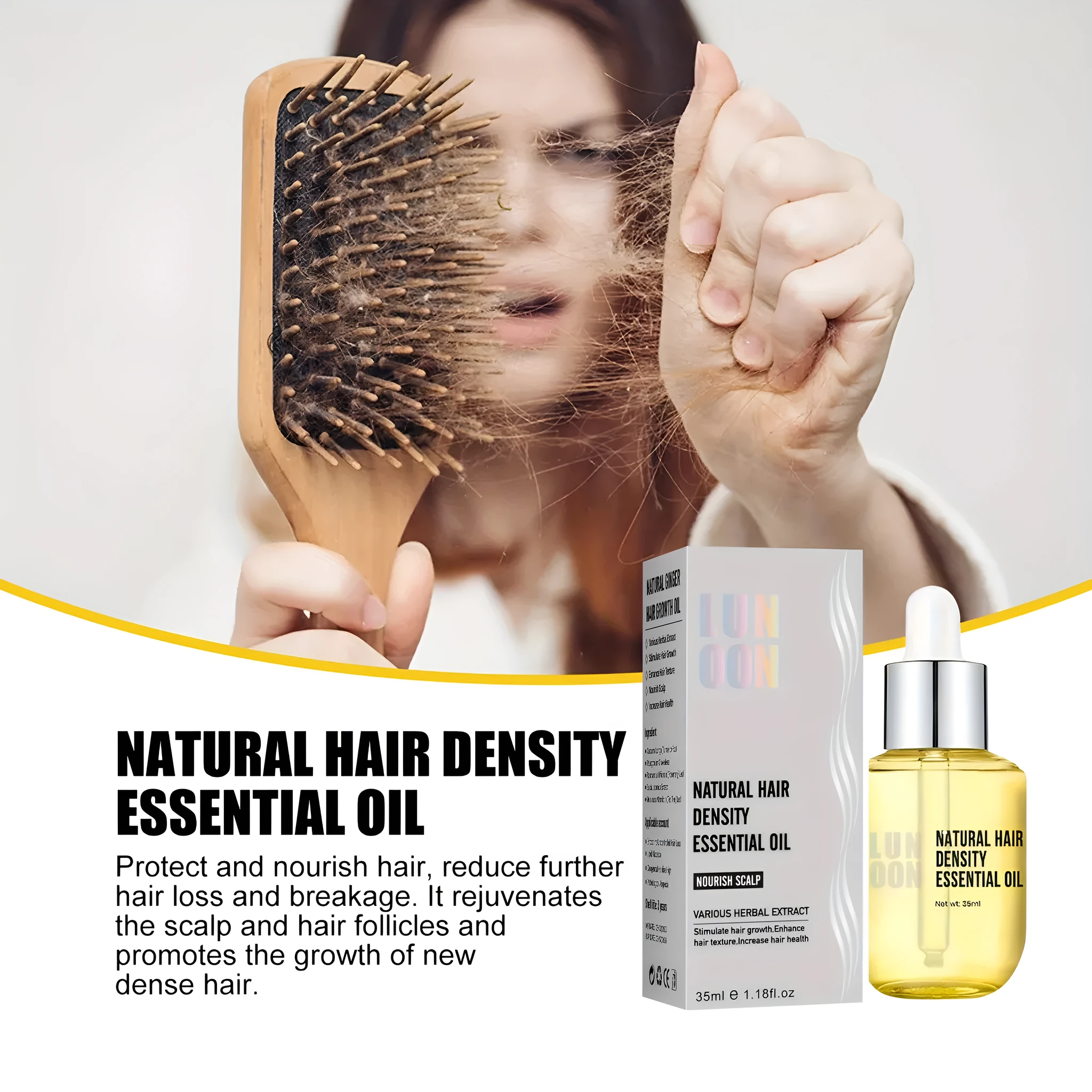 35ml hair care essential oil bottle for damaged hair repair and root strengthening