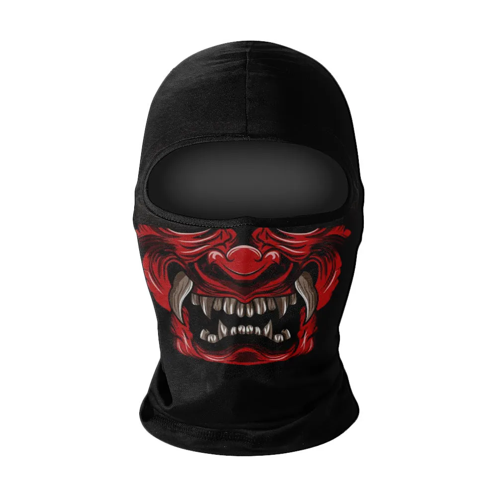 Summer breathable full face sun protection headgear in ice silk fabric, polyester, average size, available in multiple colours