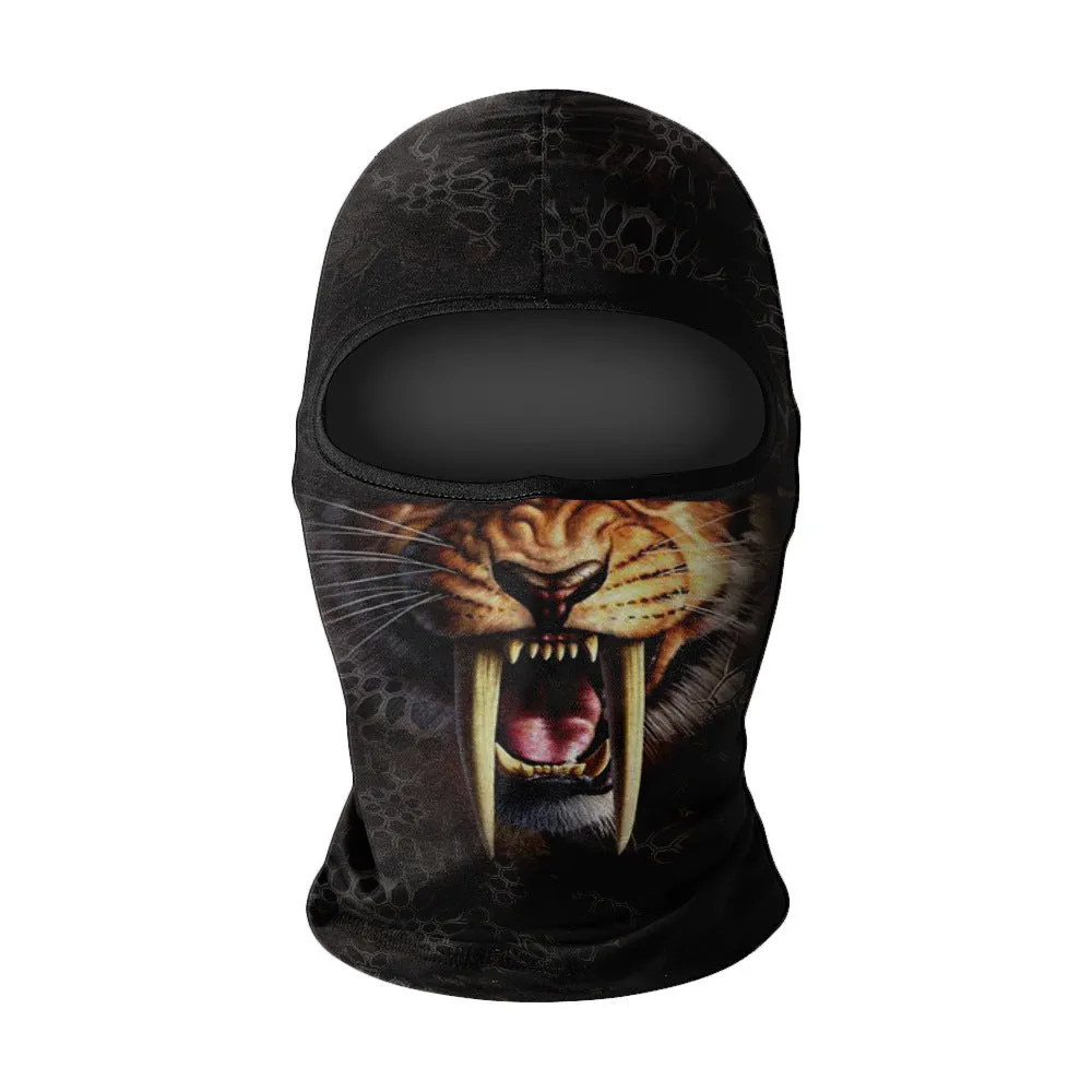 Summer breathable full face sun protection headgear in ice silk fabric, polyester, average size, available in multiple colours