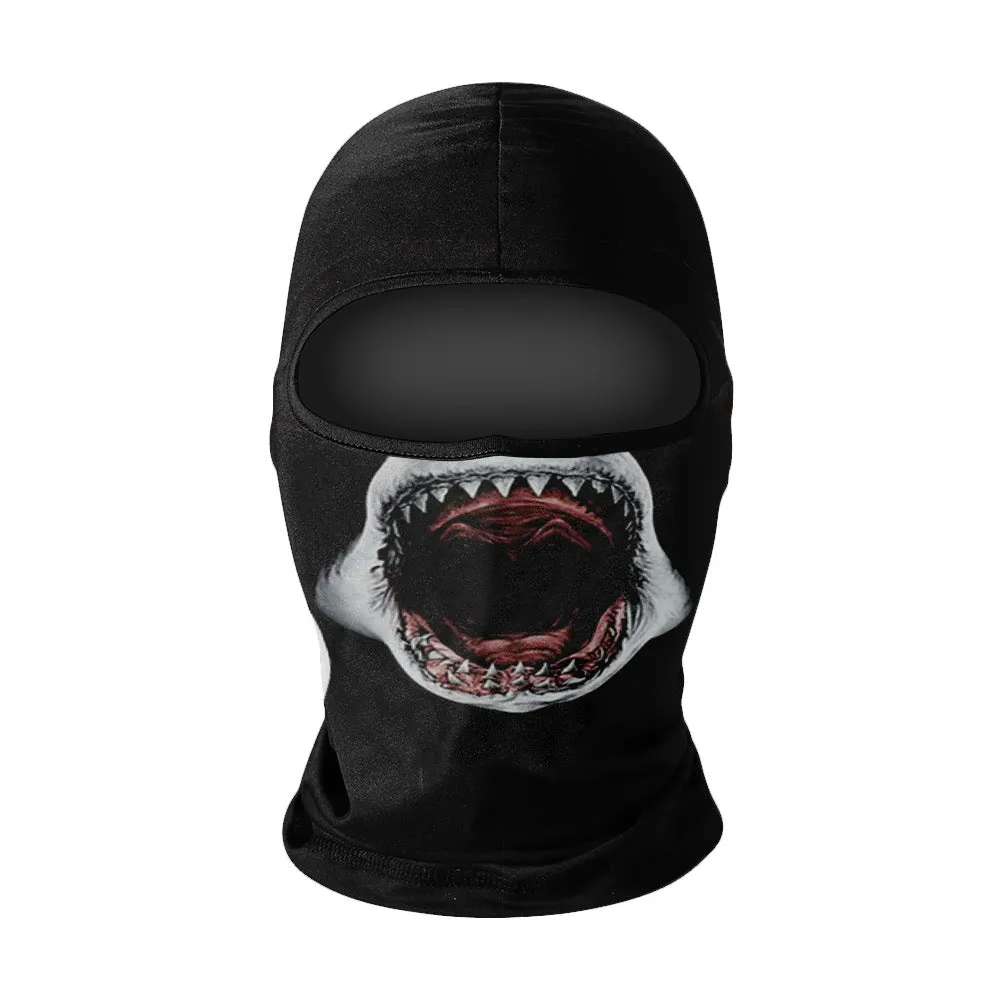 Summer breathable full face sun protection headgear in ice silk fabric, polyester, average size, available in multiple colours
