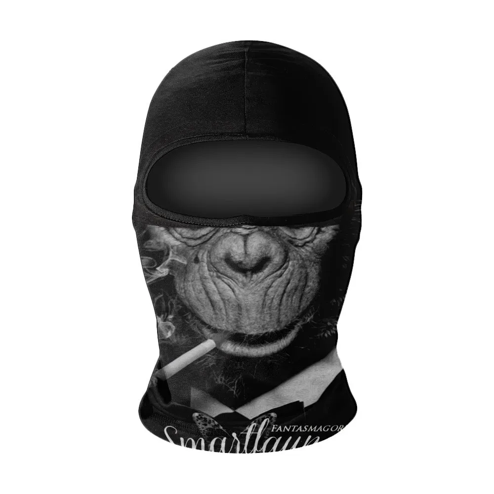 Summer breathable full face sun protection headgear in ice silk fabric, polyester, average size, available in multiple colours