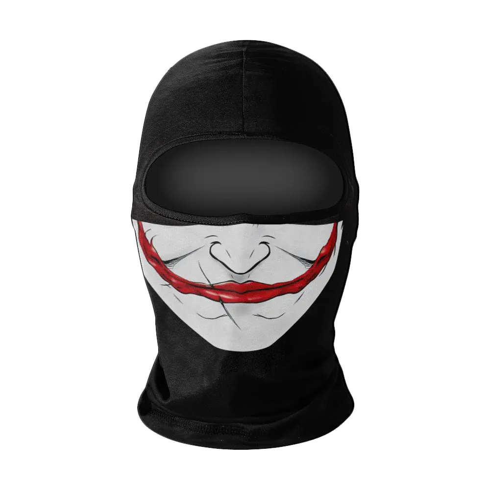 Summer breathable full face sun protection headgear in ice silk fabric, polyester, average size, available in multiple colours