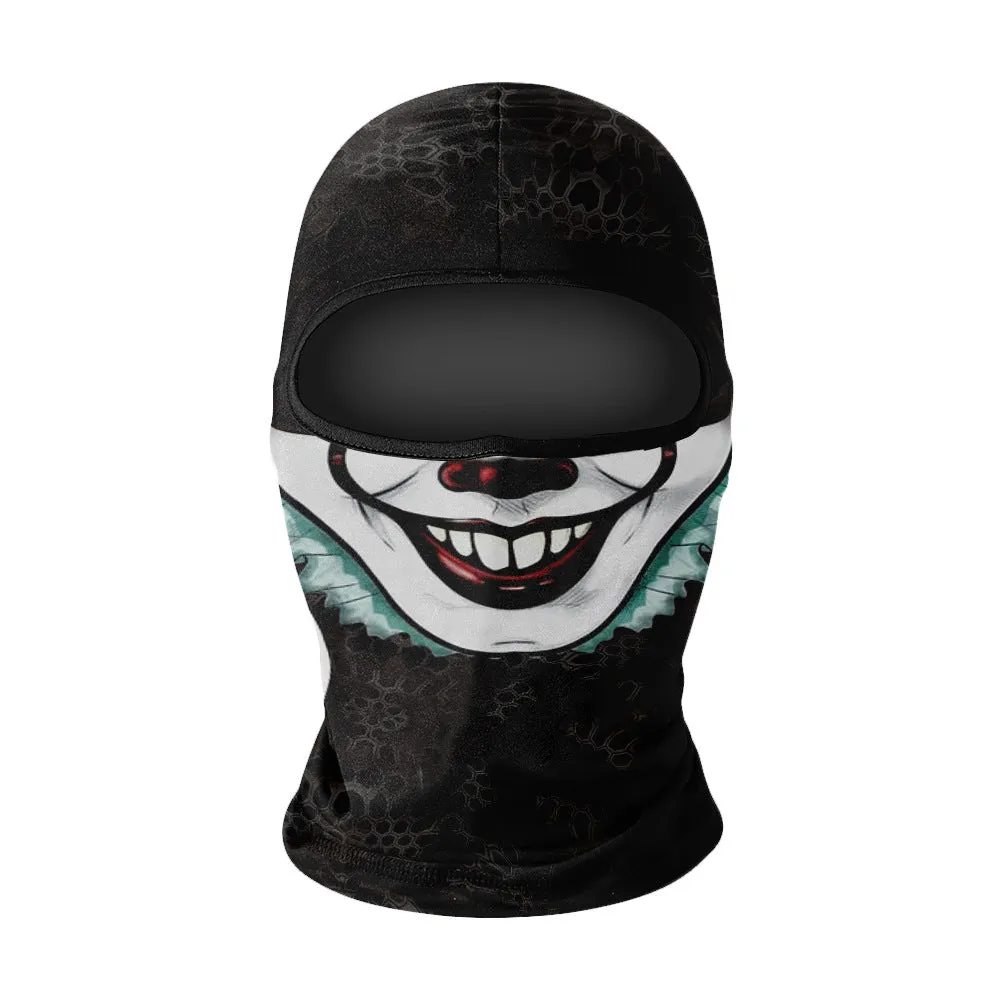 Summer breathable full face sun protection headgear in ice silk fabric, polyester, average size, available in multiple colours
