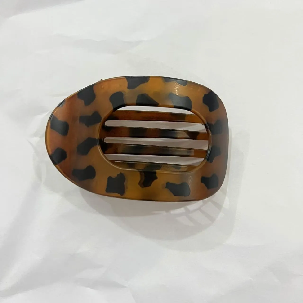 Large duckbill hair clip for women back head updo, matte black finish, baking varnish, simple quadrilateral shape