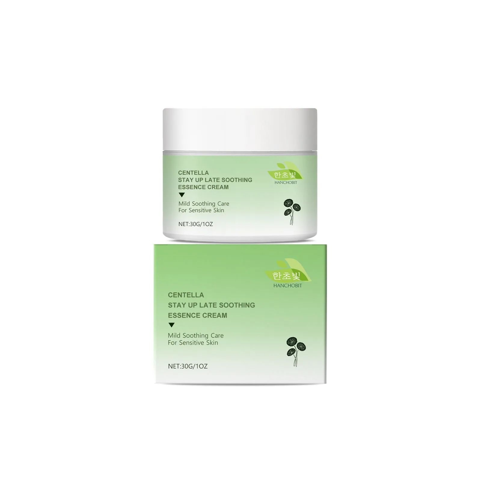 Centella Asiatica Soothing Cream 30g pot with botanical extracts.