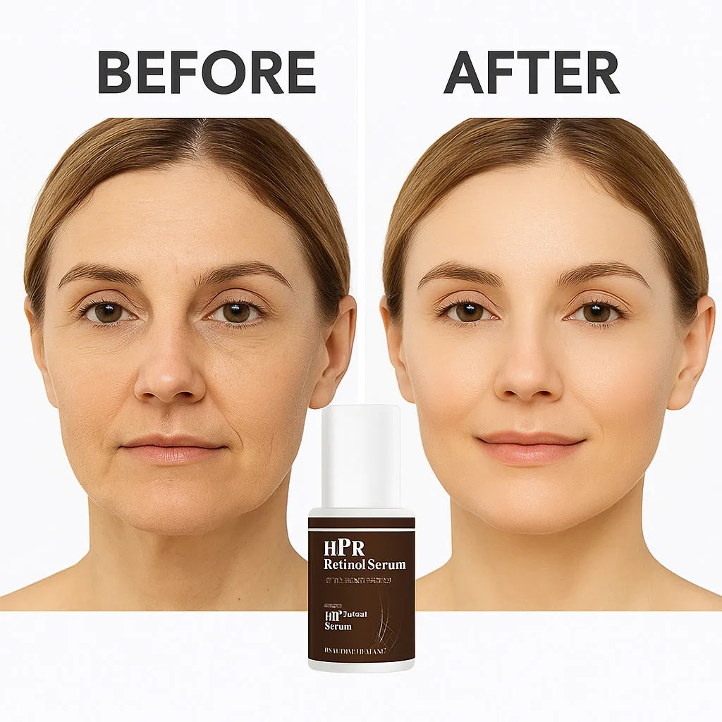 Retinol Solution 30ml anti-aging face serum bottle with FP-F066 specification label