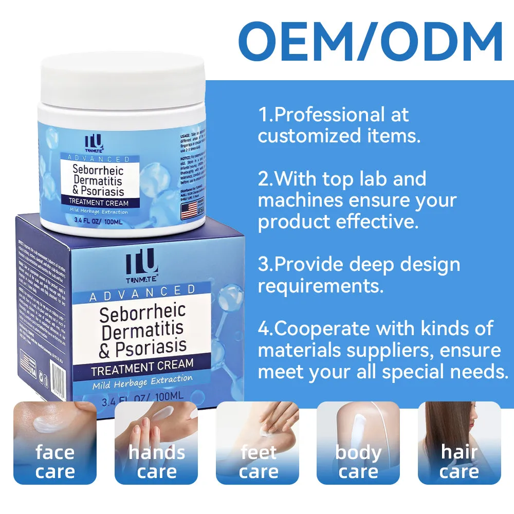 Seborrheic dermatitis cream tube 100ml for scalp psoriasis eczema treatment