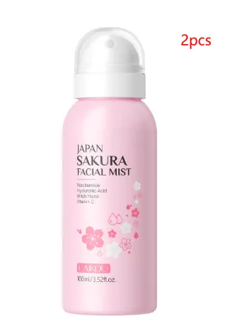 Lecoul Cherry Blossom Spray Wet Compress Lotion 100ml bottle with spray nozzle
