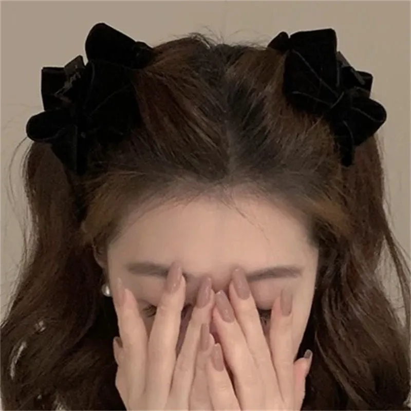 Plastic leopard bow barrettes with Seiko treatment four style options black suede bow brown leopard pattern coffee double beads dark coffee triangle