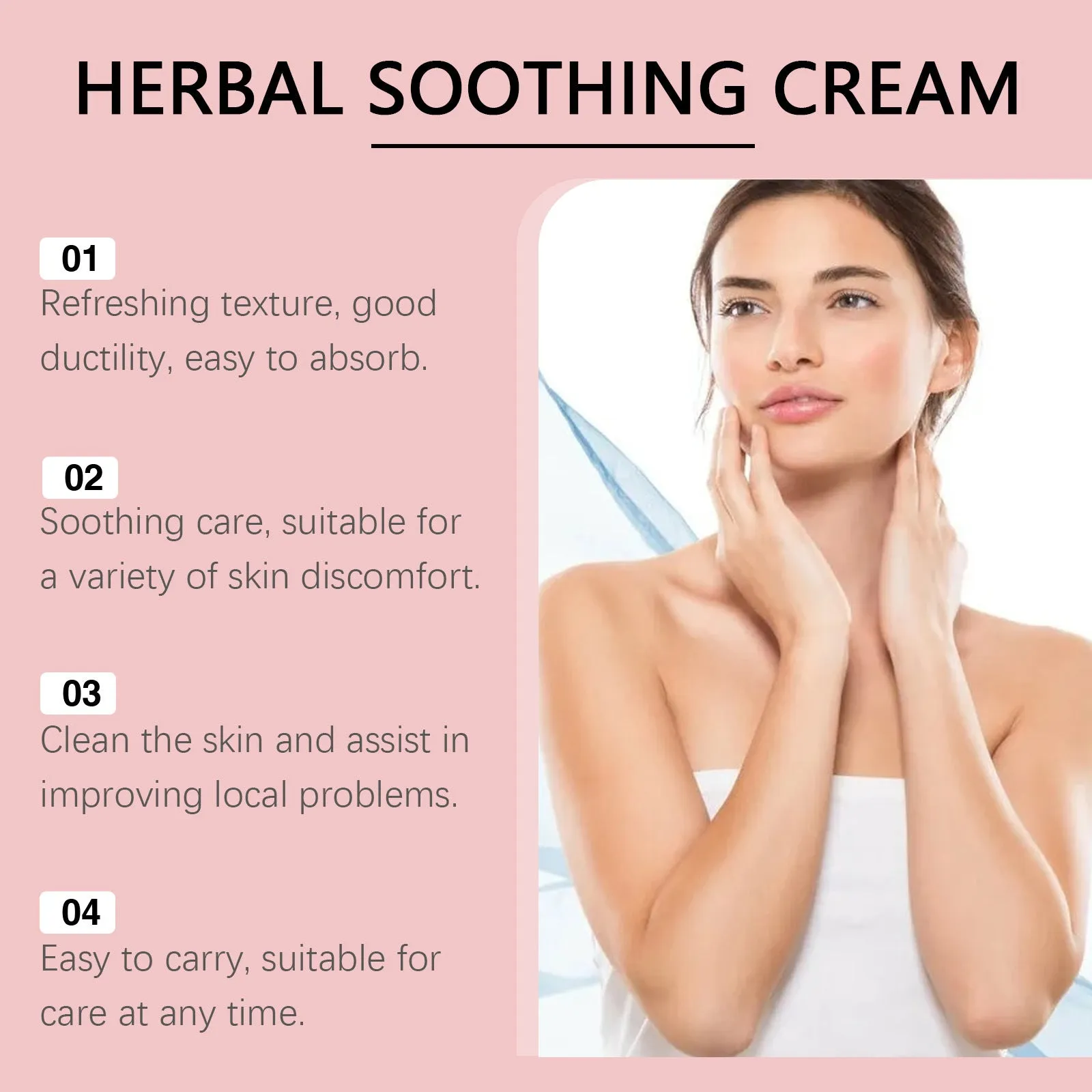 Herbal neck cream 30g in standard packaging for moisturising body skin