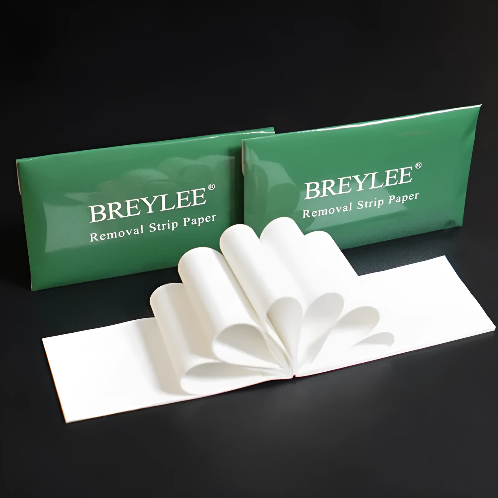 BREYLEE nasal mask paper pack with 100 sheets measuring 7.8 by 12.5 centimetres