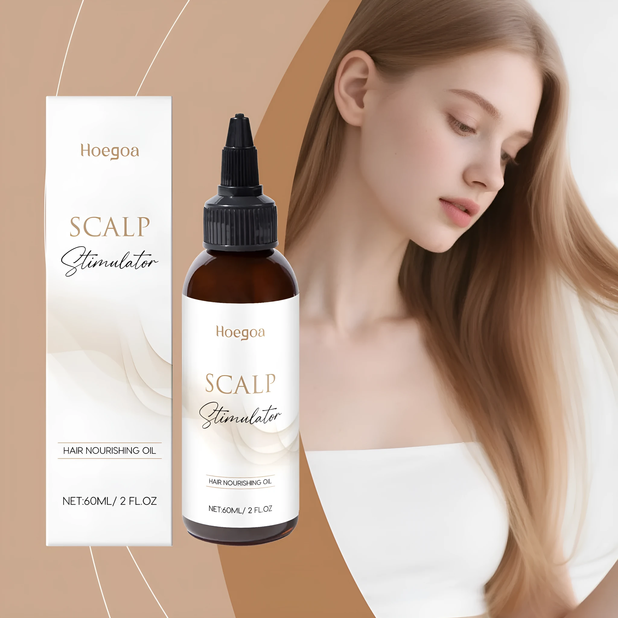 Nourishing scalp essential oil 60ml non-greasy mild moisturising hair care product