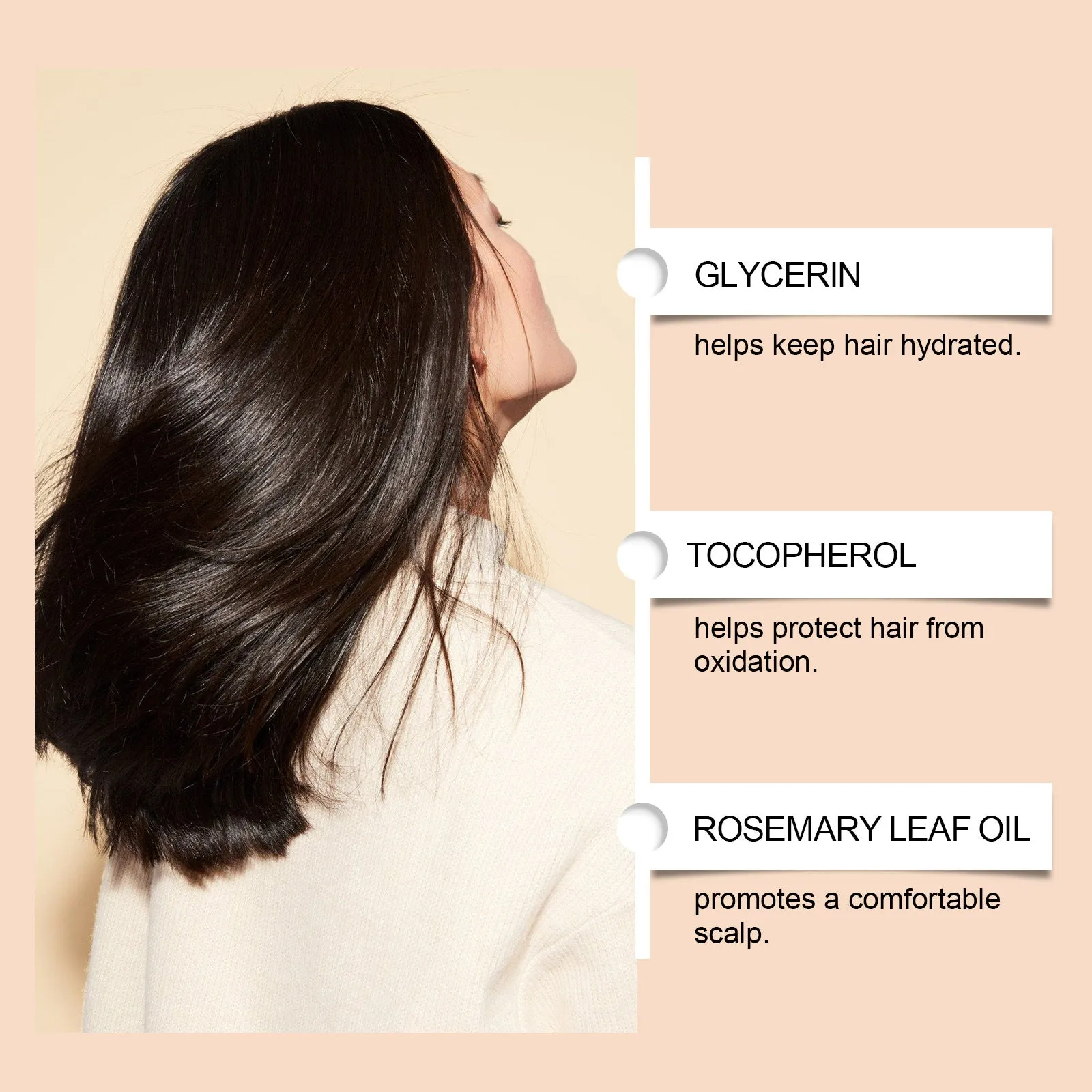 Nourishing scalp essential oil 60ml non-greasy mild moisturising hair care product