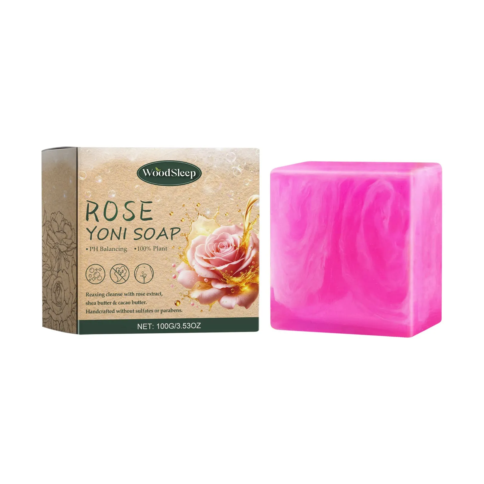 Gentle deep cleansing shower soap bar in lavender flavour, suitable for universal skin type, individually wrapped
