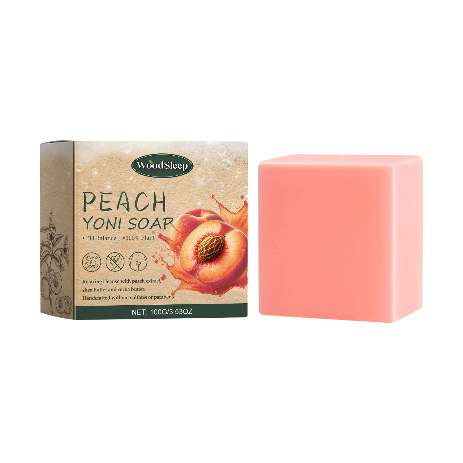 Gentle deep cleansing shower soap bar in lavender flavour, suitable for universal skin type, individually wrapped