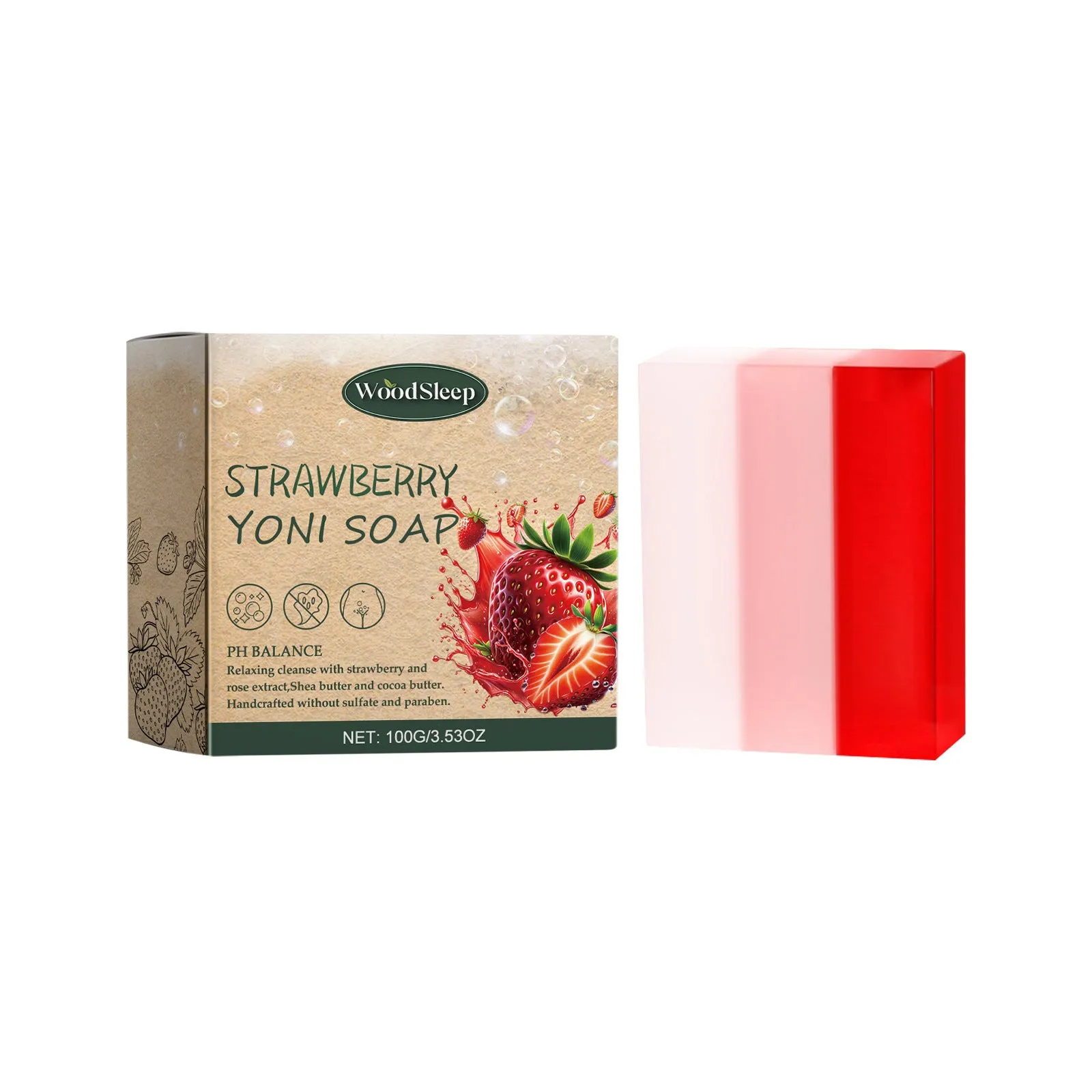 Gentle deep cleansing shower soap bar in lavender flavour, suitable for universal skin type, individually wrapped