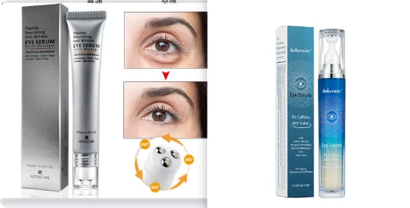 Unisex eye improvement set with eye essence and cream for dark circles