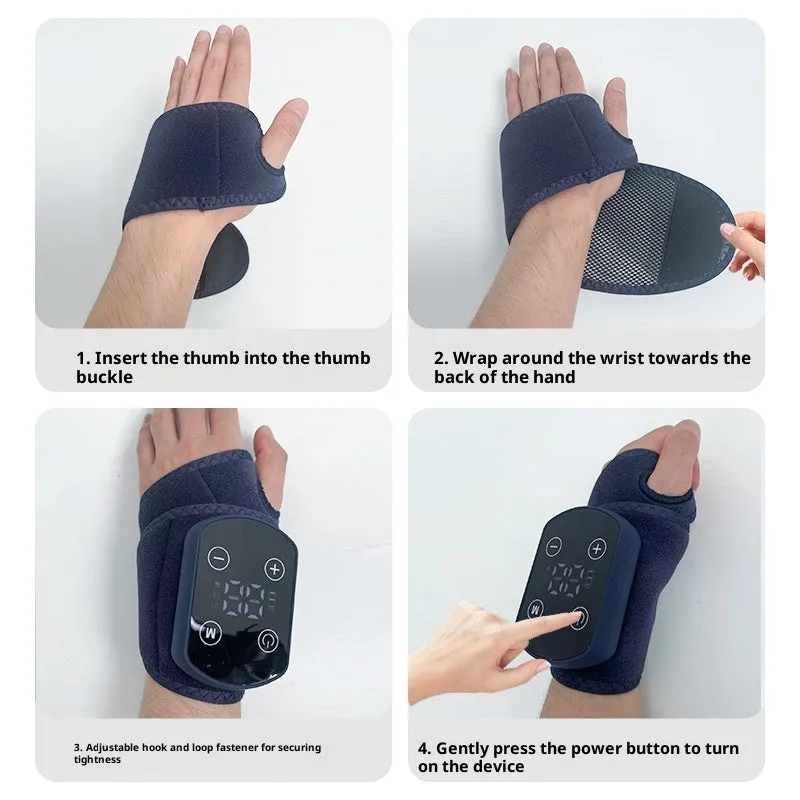 Electric wrist massage instrument in single electric wristband pack with 1800mAh battery