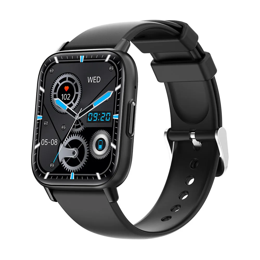 Smart watch with blood glucose heart rate blood oxygen body temperature monitoring waterproof TFT screen black pink
