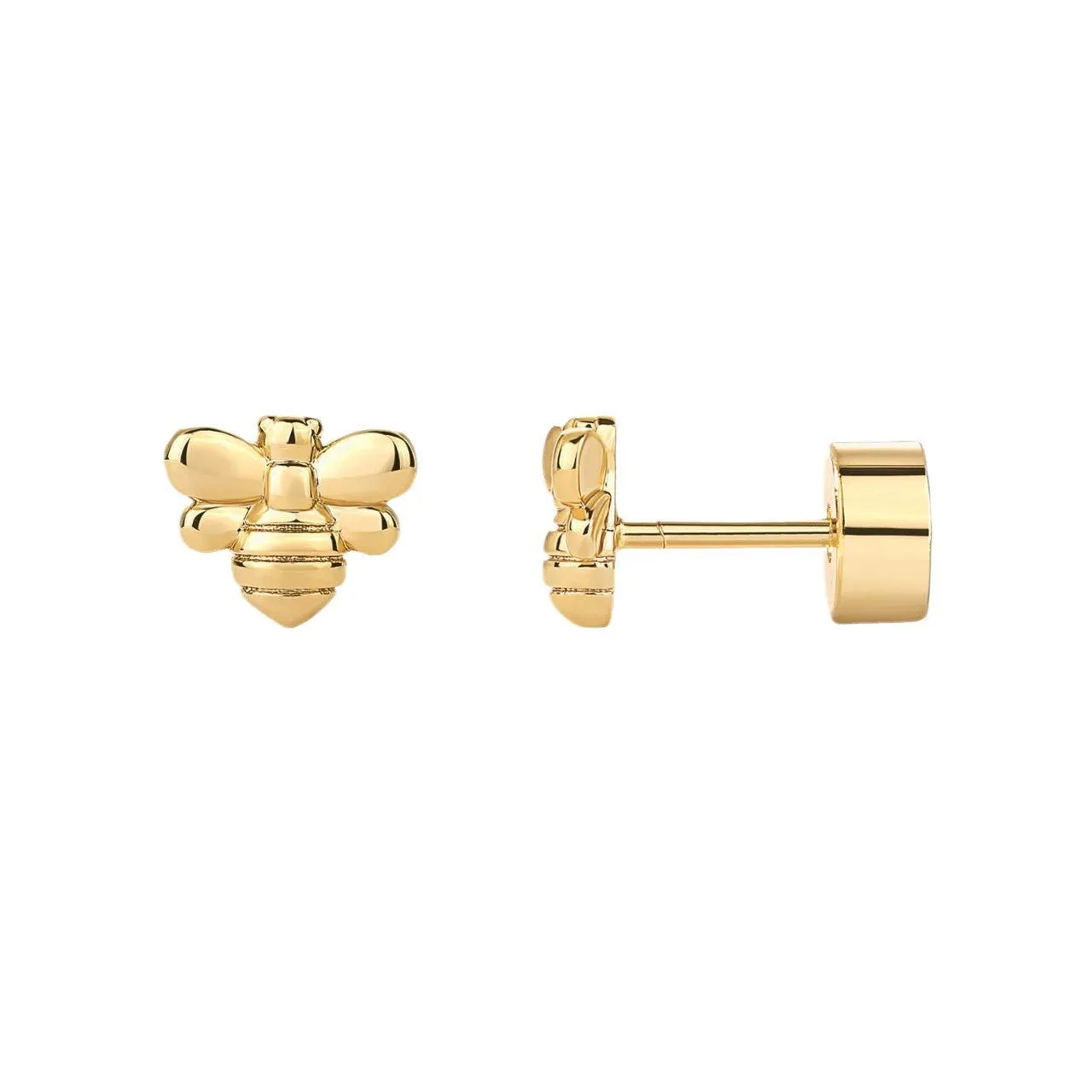 Electroplated 18K gold flower zircon ear studs on stainless steel, unisex old money style, gold and steel colours
