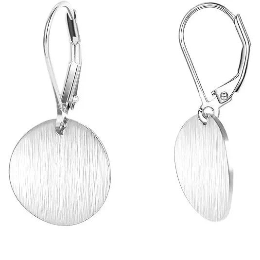 Copper heart shape droplet wafer earrings for women gold colour electroplated finish