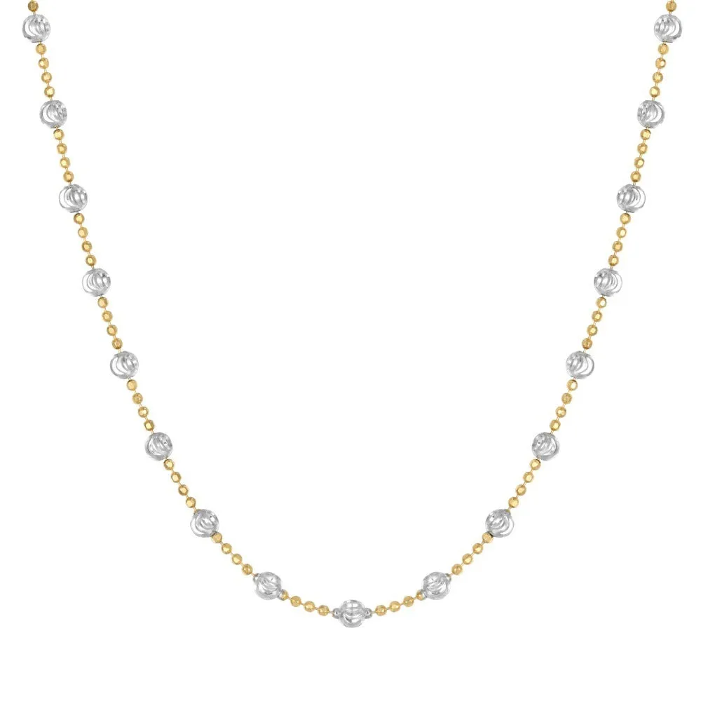 925 silver moon tooth beads clavicle chain necklace for women electroplated gold white gold finish