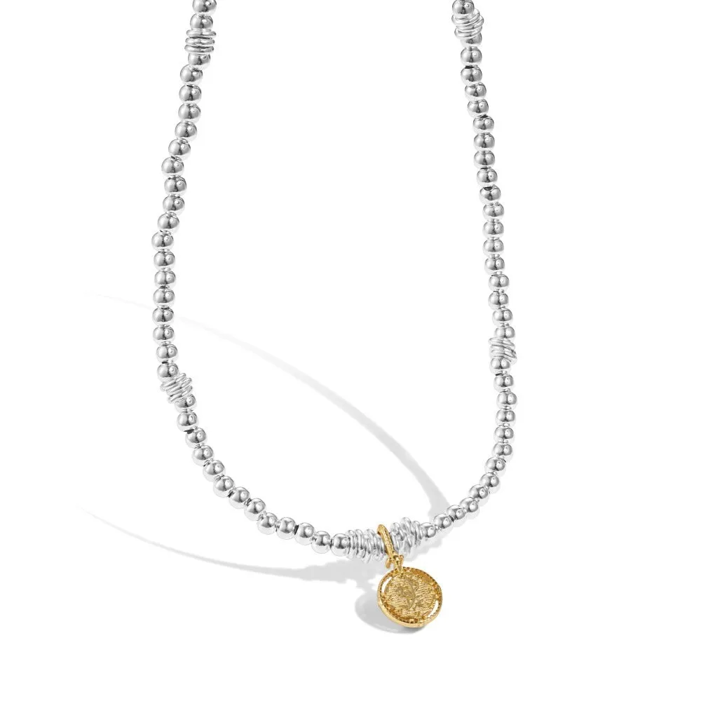 925 sterling silver flower pendant necklace with adjustable ball bead chain for women on white background