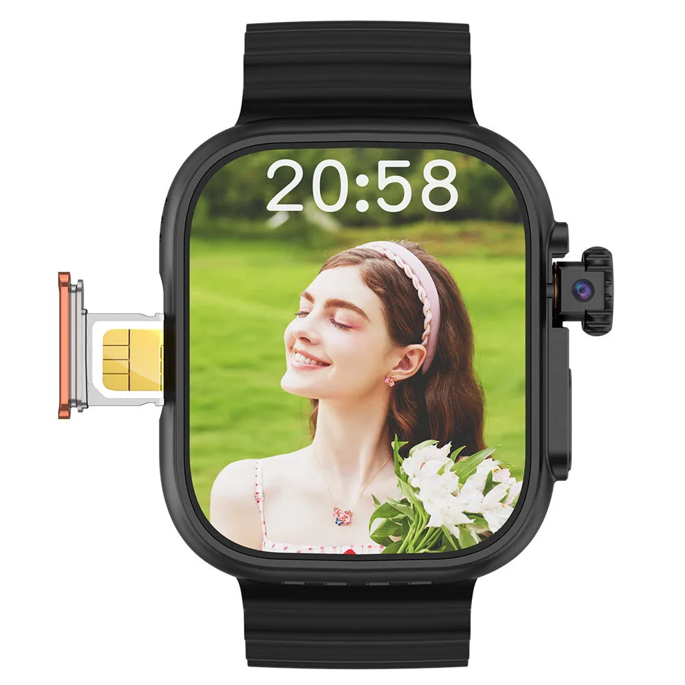 Electronic youth smart watch with step counter and waterproof design, available in black, gold, pink, silver white