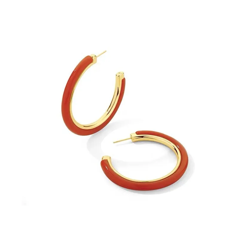 Copper leopard print ring earrings geometric electroplated gold silver for women