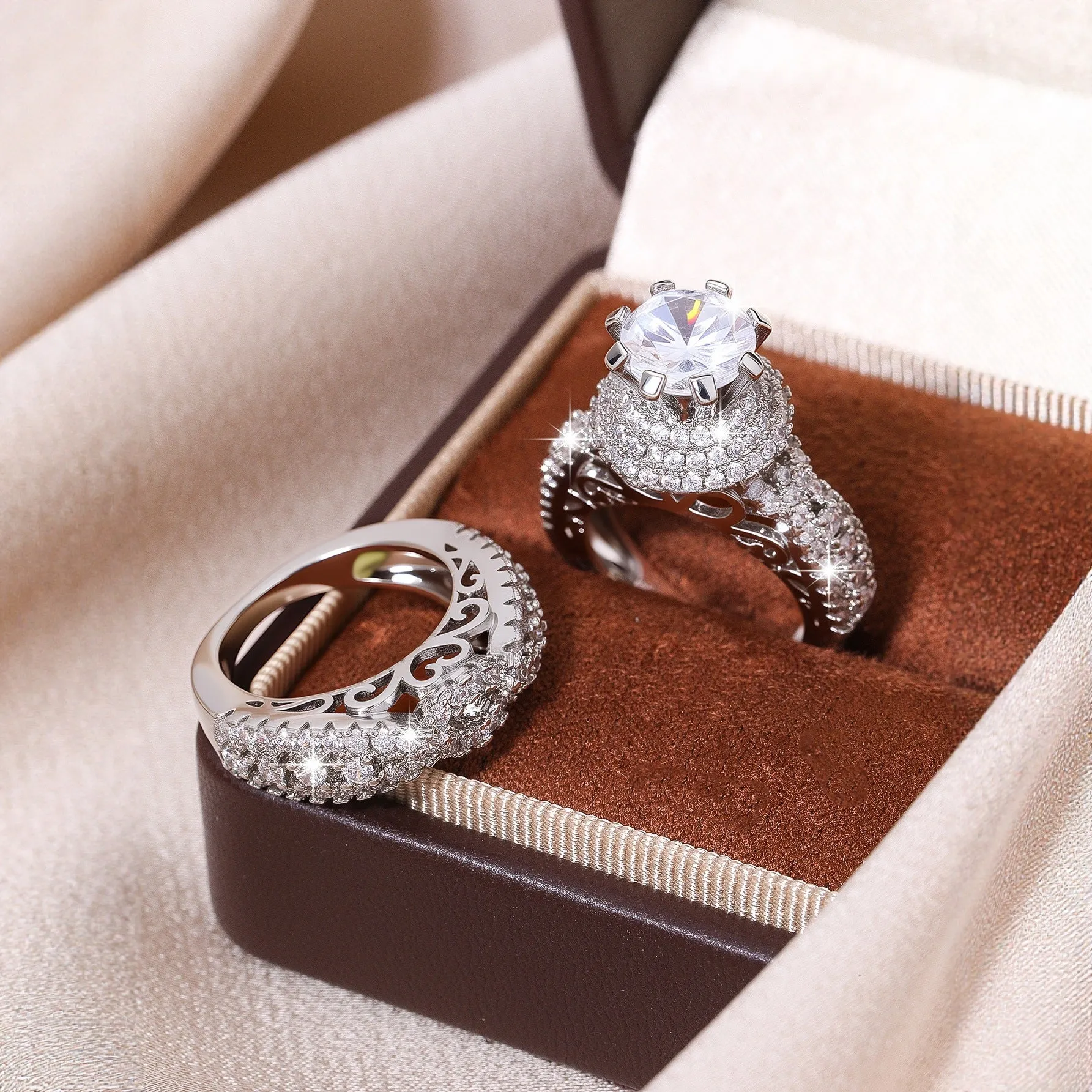 Alloy fashion ring for women with polished finish in Style1 option