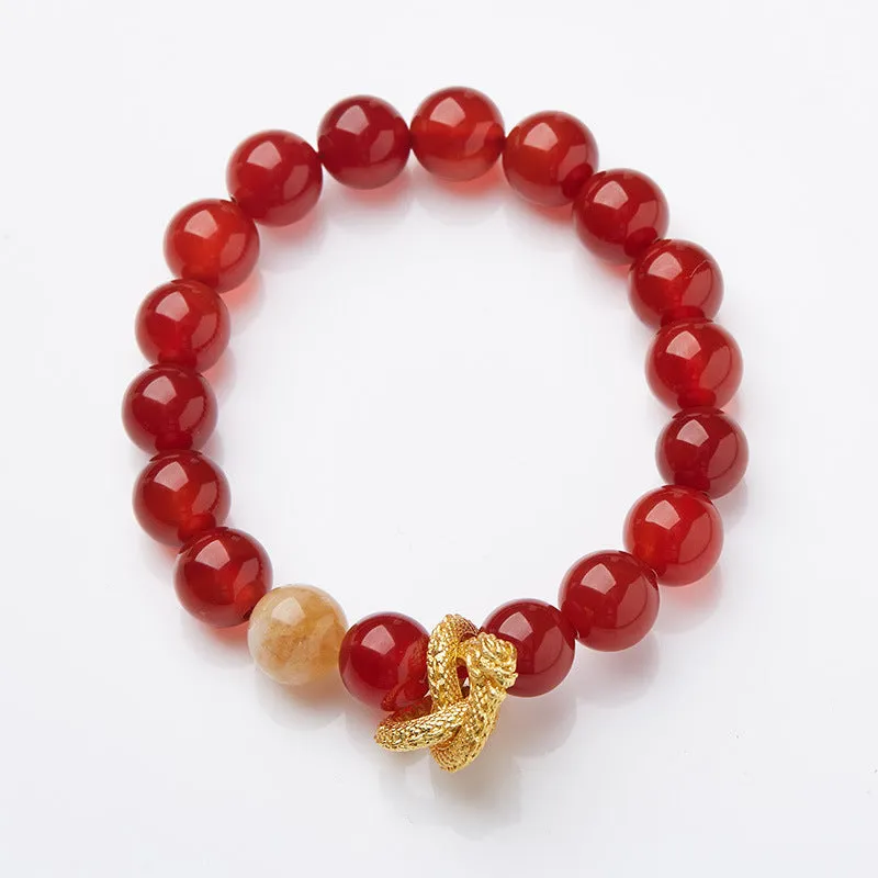 Purple ghost jade crystal bracelet with nine purple charm and animal zodiac modelling