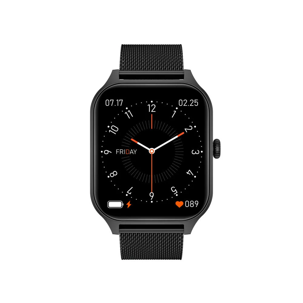 Multi-sport mode custom dial sleep monitoring step counting watch with alloy body in gold colour on wrist