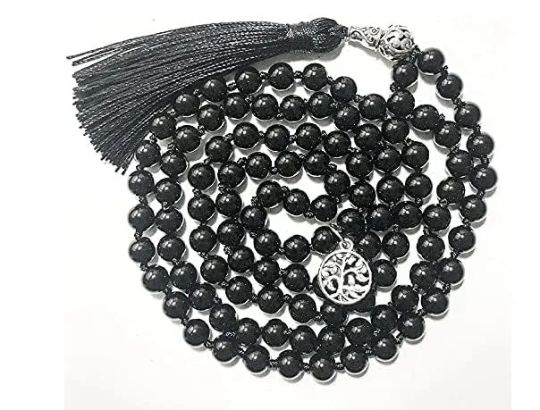Handmade alloy volcano white turquoise natural stone bracelet with obsidian, lava, and tiger eye beads