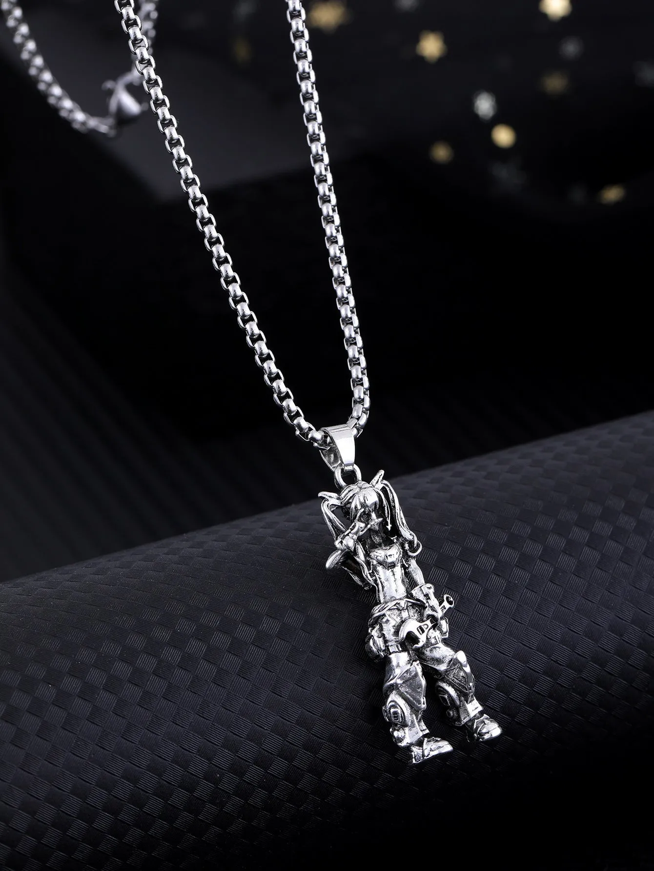 Men's trendy pendant necklace metal alloy chain jewellery casual wear